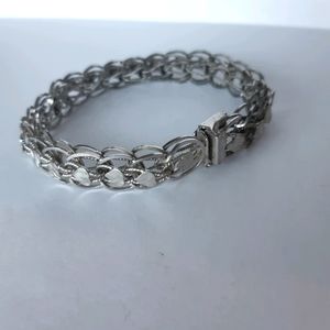 Vintage Heart design sterling bracelet
